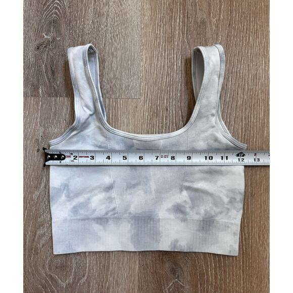 Bella‎ Seamless|Crop Tank Top|Ribbed|Light Blue|SZ S - Picture 4 of 6